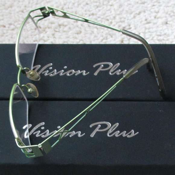 Like New German-Made Half-Rim Women's Eyeglasses Frame (Free 1 Case) - Picture 2 of 10